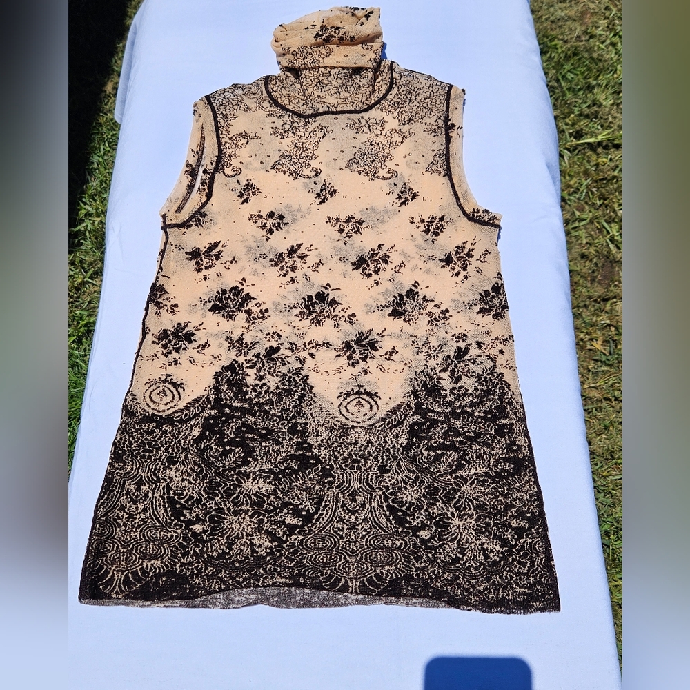 Jean Paul Gaultier 90"s Vintage Mock Turtle Neck Sz Med